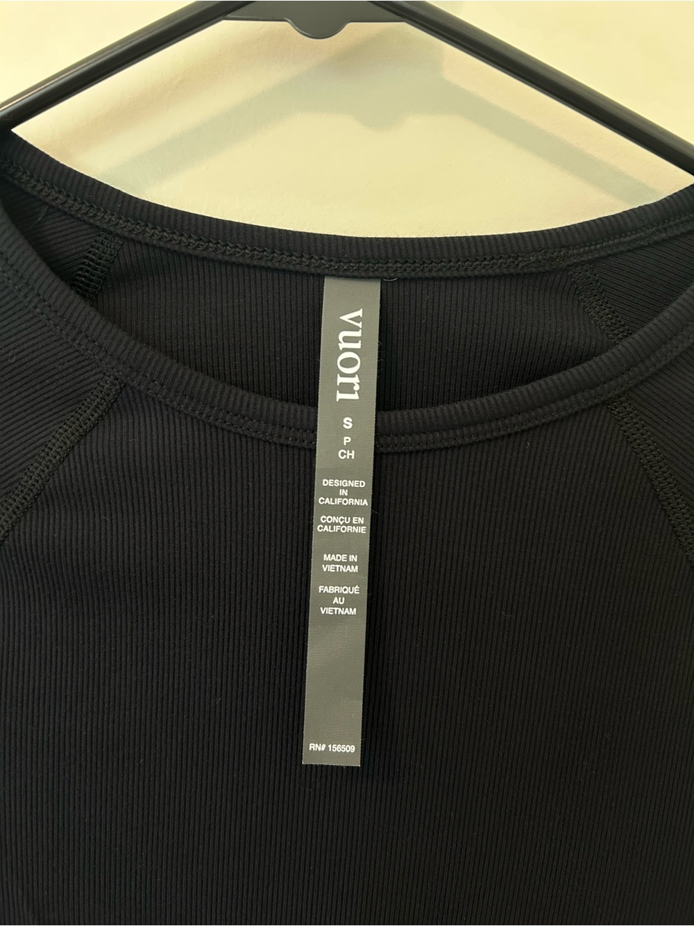Vuori Long Sleeve Crew Top - Dark Navy Blue - Picture 4 of 4